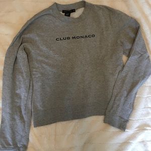 Club Monaco cropped sweatshirt